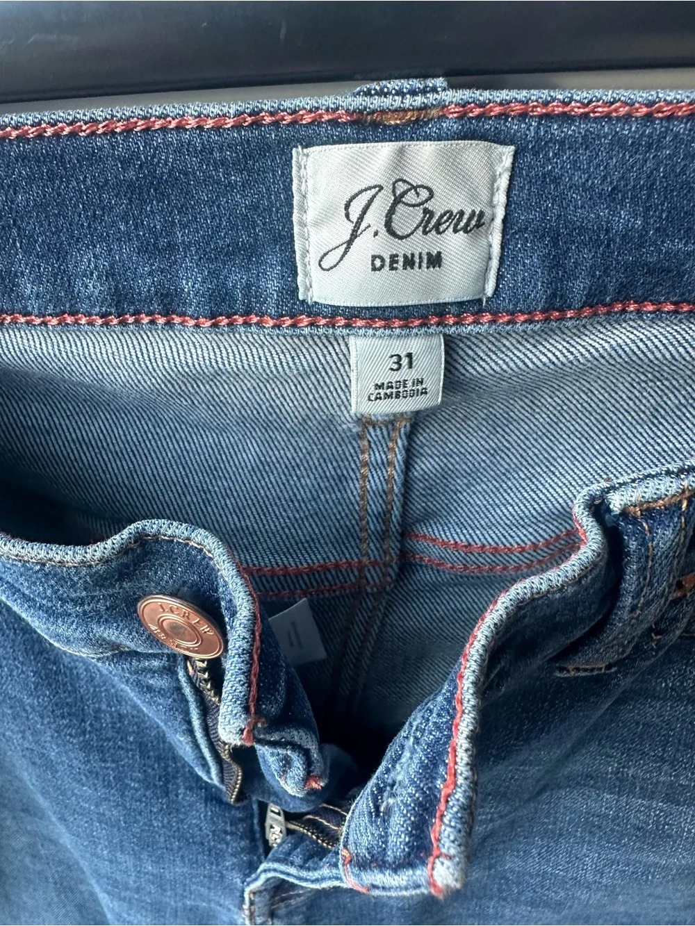 J. Crew Jeans Women’s Size 31 Midnight Blue Straight-Leg Jeans